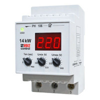 Реле напряжения модульное Новатек РН-106 220 В 60 А тип AC 1P+N
