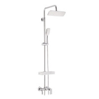 Душевая система LEMARK Tropic LM7002C с верхним душем 190х259 мм F1 и лейкой 70х125 мм F1