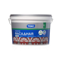 Краска водно-дисперсионная фасадная Текс Профи белая основа А 9 л