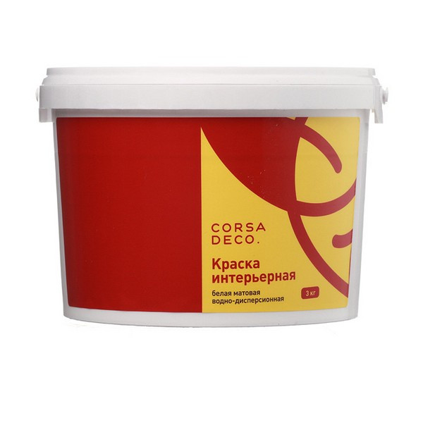 Краска водно-дисперсионная интерьерная Corsa Deco 3 кг