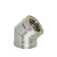 Отвод Дымок 45° х d150х230 мм с изоляцией AISI 439