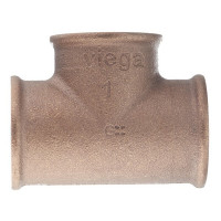 Тройник Viega (264260) 1 ВР(г) х 1 ВР(г) х 1 ВР(г) бронзовый