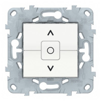 Кнопка управления жалюзи двухклавишная Schneider Electric Unica NEW NU520818 скрытая установка белый