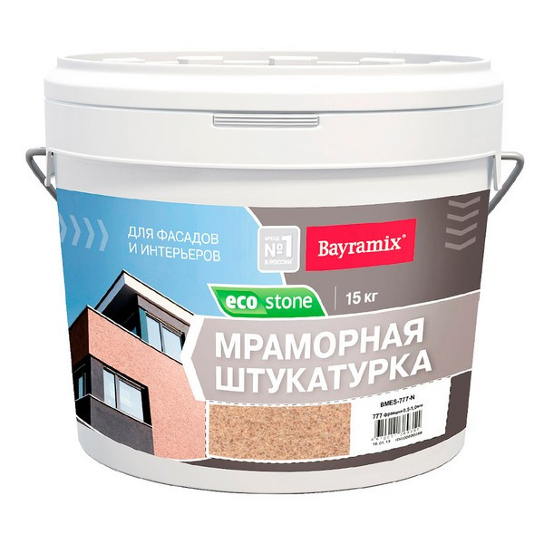  штукатурка EcoStone Bayramix, цвет 777 15 кг в Петрович .