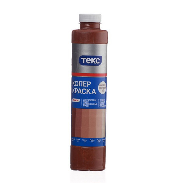 Колер краска Текс Профи шоколадно-коричневая №13 0,75 л
