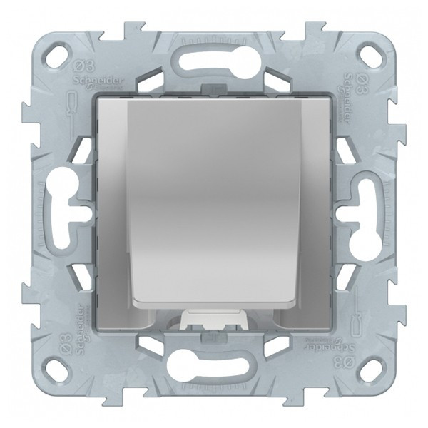 Вывод кабеля Schneider Electric Unica NEW NU586230 скрытая установка алюминий