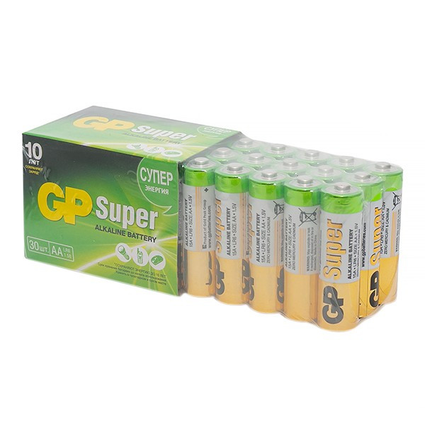 Батарейка GP Batteries Super (GP 15A-2CRVS30) 1,5 В (30 шт.)