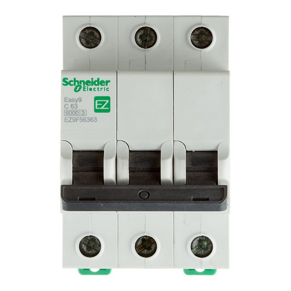 Автоматический выключатель Schneider Electric Easy9 (EZ9F56363) 3P 63А тип C 6 кА 220 В на DIN-рейку