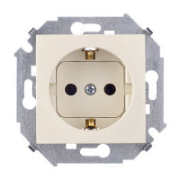 Розетка Simon 15 1591432-031 скрытая установка слоновая кость с заземлением