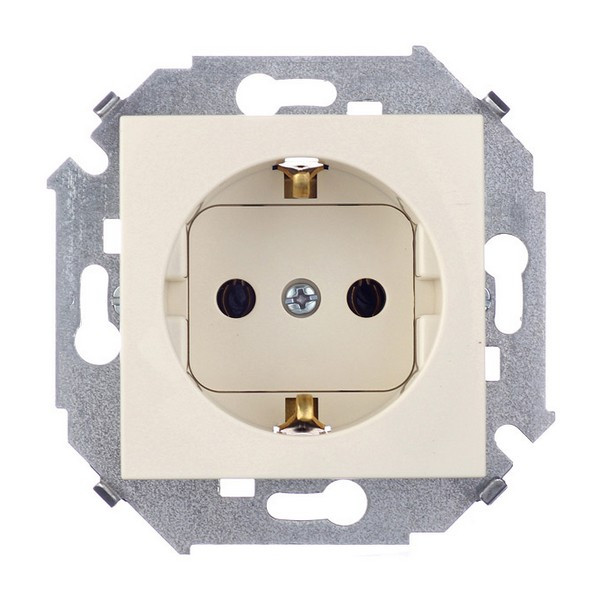 Розетка Simon 15 1591432-031 скрытая установка слоновая кость с заземлением