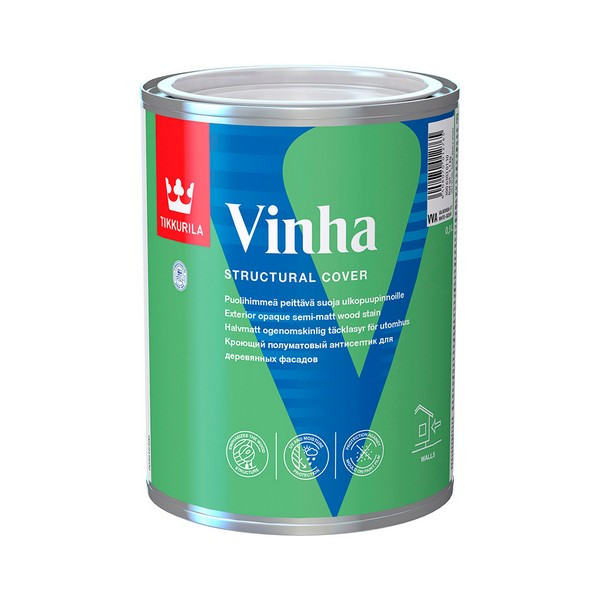 Антисептик Tikkurila Vinha декоративный для дерева бесцветный основа VC 0,9 л