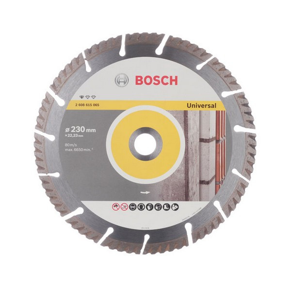 Диск алмазный универсальный Bosch (2608615065) 230x22,2x2,6 мм сегментный сухой рез