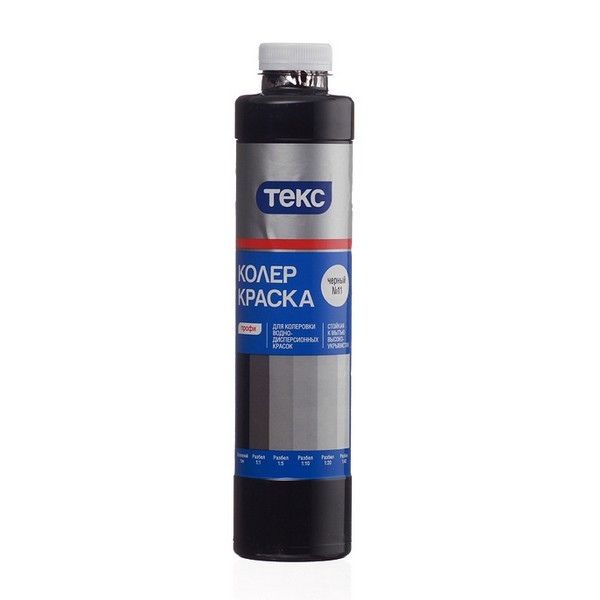 Колер краска Текс Профи черная №11 0,75 л