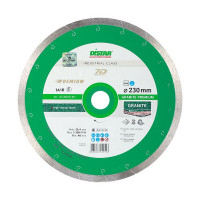 Диск алмазный по керамограниту Distar 7D (11320061017) 230x25,4x1,9 мм сплошной мокрый рез