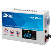 Стабилизатор напряжения RUCELF SRW-550-D однофазный 220 В 0,5 кВА релейный навесной