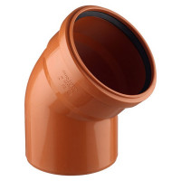 Отвод Pro Aqua Terra d160 мм 45° пластиковый для наружной канализации