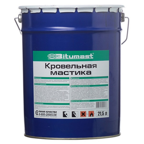 Мастика кровельная Bitumast 18 кг/21,5 л