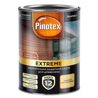 Антисептик лазурь Pinotex Extreme декоративный для дерева бесцветный основа BC 0,9 л