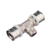 Тройник VALTEC (VTm.233.N.260426) 26(пресс) х 1/2 НР(ш) х 26(пресс)