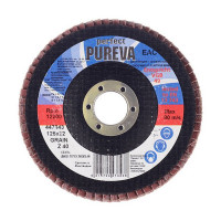 Круг лепестковый по металлу/древесине Pureva (447343/3438) 125х22,2 мм P40