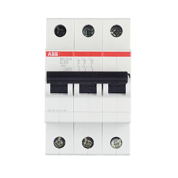 Автоматический выключатель ABB SH203L (2CDS243001R0204) 3P 20А тип C 4,5 кА 400 В на DIN-рейку