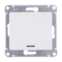 Выключатель Schneider Electric Glossa GSL000113 одноклавишный скрытая установка белый с подсветкой