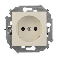 Розетка Simon 15 1591444-031 скрытая установка слоновая кость без заземления со шторками