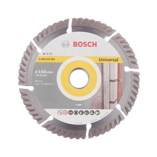 Диск алмазный универсальный Bosch (2608615061) 150x22,2x2,4 мм сегментный сухой рез