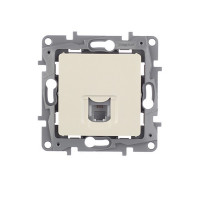 Розетка телефонная Legrand Etika 672340 скрытая установка слоновая кость один модуль RJ11