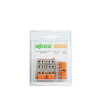 Клемма на 5 проводов Wago 221-415 0,2-4 кв. кв. мм без пасты (6 шт.)