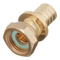 Соединитель прямой Stout (SFA-0019-002012) 20 мм х 1/2 ВР(г) с накидной гайкой латунный