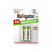 Аккумулятор Navigator АА пальчиковый LR6 1,2 В 2700 мАч (2 шт.)