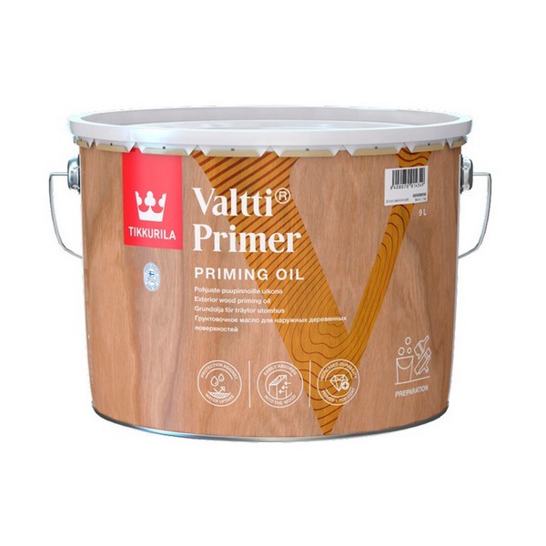 Антисептик Tikkurila Valtti Primer (Pohjuste) грунтовочный для дерева бесцветный 9 л