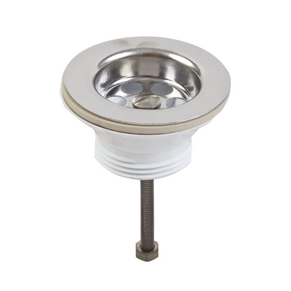 Выпуск для раковины WIRQUIN 30718055 1 1/4" с решеткой нержавеющая сталь D 63 мм