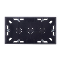 Коробка монтажная Simon 15 1590752-038 двухместная открытая установка графит