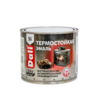 Эмаль Dali термостойкая черная 0,4 л