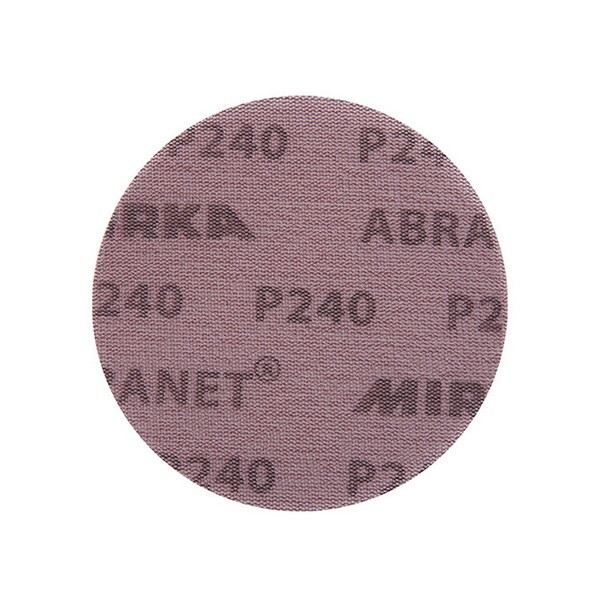 Диск шлифовальный Mirka Abranet d150 мм P240 на липучку сетчатая основа (5 шт.)