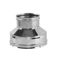 Переходник Вулкан V50R с d120х220 мм на d120 мм с изоляцией AISI 321/304