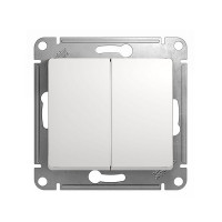 Выключатель Schneider Electric Glossa GSL000151 двухклавишный скрытая установка белый