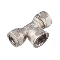 Тройник VALTEC (VTm.332.N.200520) 20 обж(ц) х 3/4 ВР(г) х 20 обж(ц)