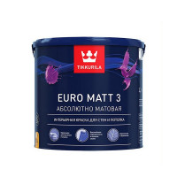 Краска водно-дисперсионная интерьерная Tikkurila EURO MATT 3 основа C 2,7 л