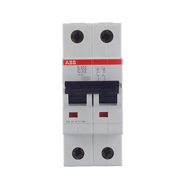 Автоматический выключатель ABB S202 (2CDS252001R0324) 2P 32А тип C 6 кА 400 В на DIN-рейку