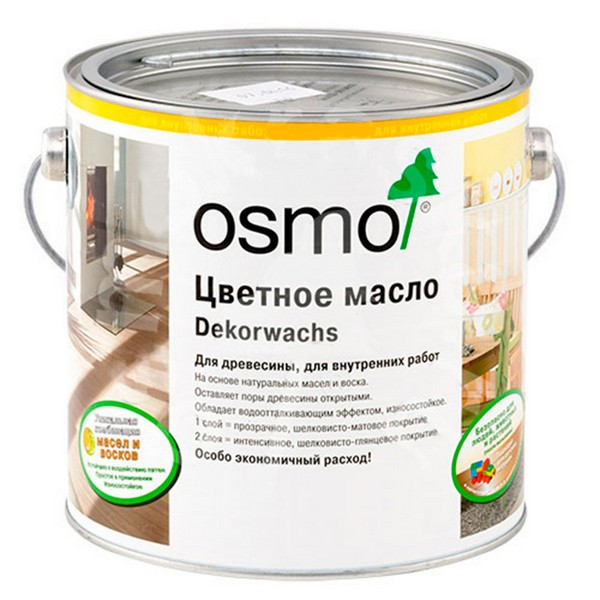 Масло для дерева Osmo Dekorwachs Transparente Tone 3168 дуб антик матовое 2,5 л
