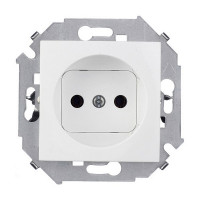 Розетка Simon 15 1591431-030 скрытая установка белая без заземления