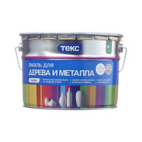 Эмаль алкидная Текс Профи основа D полуматовая 9 л