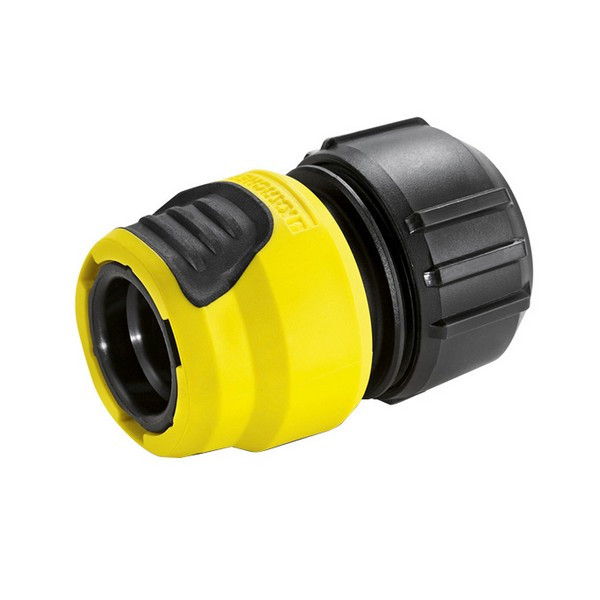 Соединитель для поливочного шланга Karcher Plus (26451940) пластиковый с аквастопом