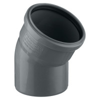 Отвод Pro Aqua Comfort d110 мм 30° пластиковый для внутренней канализации