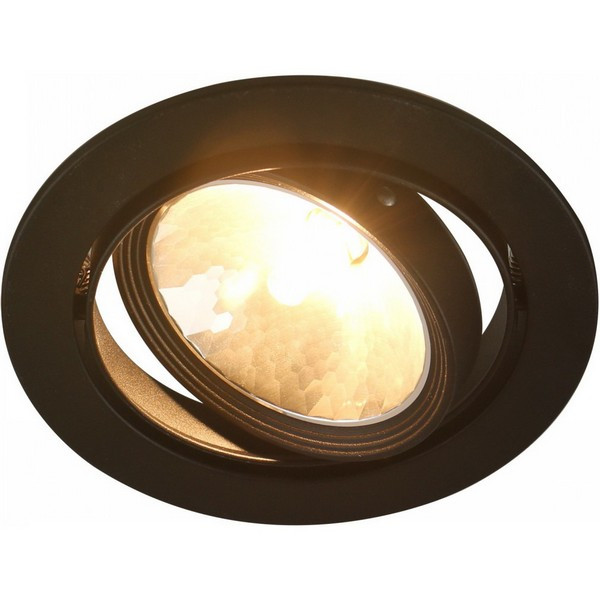Светильник встраиваемый ARTE LAMP G9 d180 мм поворотный 33 Вт 220 В круглый IP20 черный