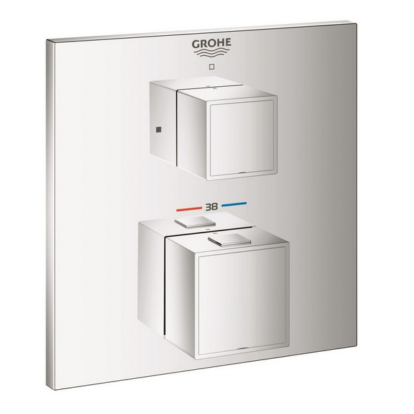 Смеситель термостат для душа GROHE Grohtherm Cube 24153000 без встраиваемого механизма в комплекте