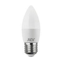 Лампа светодиодная REV 7 Вт E27 свеча С37 2700К теплый белый свет 180-240 В матовая